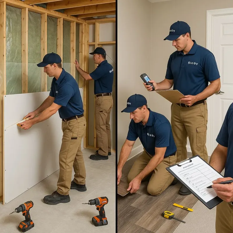 Repairs and Reconstruction process in DeRidder, LA